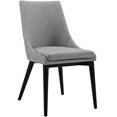 thumbnail image 1 of Modway Viscount 19" Solid Rubberwood and Fabric Dining Chair, Light Gray, 1 of 5