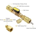 thumbnail image 2 of Trousse de Dissolvant et d'Installation de Noyau de Valve CA R134a, Outil de Climatisation, Réparation de Système CVC, Service Réfrigérant, Entretien Automobile A/C, Ensemble de Remplacement d'Installation de Retrait, 2 of 7