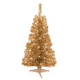 thumbnail image 1 of Jeco CH-CT75 4 ft. Pre-lit Champagne Tinsel tree, 1 of 1