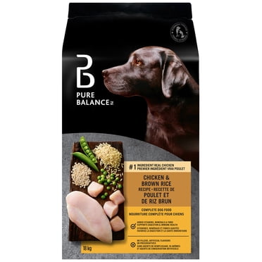 Pure Balance Chicken & Brown Rice Recipe Complete Dog Food, 18kg
