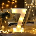 thumbnail image 1 of Vaidha Remote Control Alphabet Letter Lights LED Light Up White Plastic Letters Standin, 1 of 2