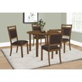 thumbnail image 3 of Monarch Specialties Dining Table, 48" Round, Small, Kitchen, Dining Room, Veneer, Wood Legs, Brown, Transitional, 3 of 3