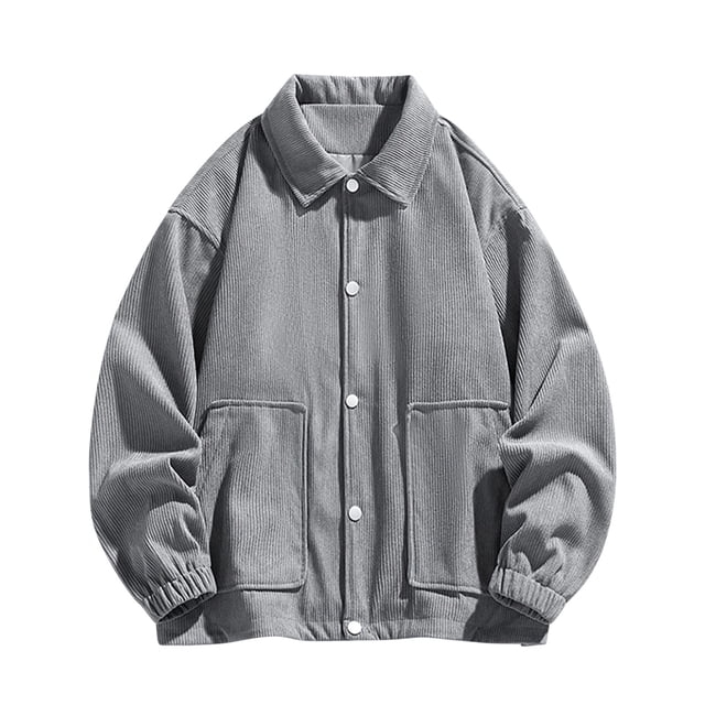 RXIRUCGD Manteau à Capuche Décontracté pour Homme, Couleur Unie, Coupe Ample, Manches Longues, Sans Capuche, Manteaux Décontractés, Gris, Taille : TG