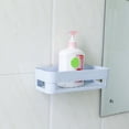 thumbnail image 4 of Bathroom Wall Organizer Shower Self Basket Bathroom Shelf Storage Organizer Durable Environmental-Friendly Tiled Wall for Glass Wall Living Room Kitchen, 4 of 7