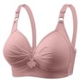 thumbnail image 4 of Yuyuzo Wireless Bras for Women 4 Pack Full Coverage Plus Size Liftup Support Push up Everyday Bras, 4 of 6