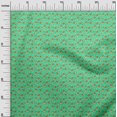 thumbnail image 3 of oneOone Polyester Spandex Sea Green Fabric Asian Kawaii Craft Projects Decor Fabric Printed By The Yard 56 Inch Wide, 3 of 4