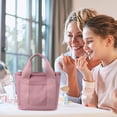 thumbnail image 2 of Small Gift Bags with Handles Fashion Canvas Bag Tote Bag Storage Bag Multi-Pocket Handbag Handle Bag Large Capacity Multi-Pocket Handbag Large Gift Bags with Handles Small Canvas Tote Bags, 2 of 8