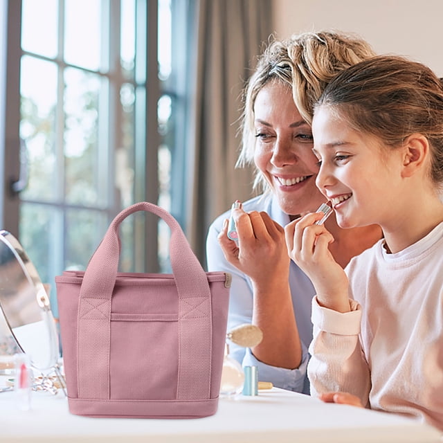 Cameland Sac en Toile Mode Sac Fourre-Tout Sac de Rangement Sac à Main à Multiples Poches Sac à Poignée Grande Capacité Sac à Main à Multiples Poches