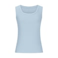 thumbnail image 3 of Yuyuzo Tank Tops for Women Sleeveless Shirts Scoop Neck Going out Tops Ribbed Knit Slim Fitted Basic Tees, 3 of 5