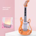 thumbnail image 3 of Instrument de Musique de Simulation pour Enfants, Sécurité, Guitare Électrique Multifonction, Basses, Son Surround, Instrument de Musique Jouable avec Éclairage Coloré pour Enfants, 3 of 7