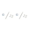 thumbnail image 2 of Ruiboury Lightweight Hood Lock For Car Modification Security Sleek Affordable Electroplated silver DP17-25 2Set, 2 of 6