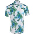 thumbnail image 3 of Pompotops Chemise Blouse à Manches Courtes à Col à Revers Décontractée pour Homme à Motif Imprimé en Solde, 3 of 7