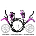thumbnail image 3 of Hydraulic Disc Brake Set Modification Professional Bikes Accessories Bicycle Parts Cycling Accessories Braking Kit Modified Part Purple Double Sides/Discs, 3 of 9