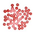 thumbnail image 3 of Étiquette Numérotée Portable 100x Numéro 1-100 pour Hôtel Entrepôt Dortoir Clés Rouge+blanc Mot, 3 of 6