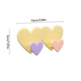 thumbnail image 3 of Holiday Deals! Gspmoly 2 Heart Shaped Multifunctional Hooks for Storing Clothes and Hats In The Kitchen with Seamless Adhesive Hooks and Double Hooks Holiday Deals, 3 of 6