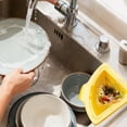 thumbnail image 3 of & Filter Kitchen Accessory Corner Rack Draining & Storage Solution Easy Install Triangular Strainer with Open Design, 3 of 3