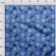 thumbnail image 3 of oneOone Velvet Blue Fabric Tropical Sewing Craft Projects Fabric Prints By Yard 58 Inch Wide, 3 of 5