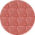 thumbnail image 1 of Ahgly Company Tapis d'Intérieur Ronds Lavables à la Machine, Style Transitionnel, Rouge Lave, 4 Pieds Rond, 1 of 7