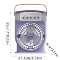 thumbnail image 2 of EDFBUYKRS Rafonie Portable Air Conditioner Fan USB Fan Portable Fan Quiet USB Battery Powered Fan Personal Air Cooler Fan For Your Nightstand Coffee Table, 2 of 2