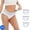 White, variant on Cameland 3PC Women's Large Size Seamless Cotton Panties Hip Lifting Daily Briefs Underpants