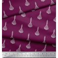thumbnail image 3 of Soimoi Modal Satin Fabric Leaves & Floral Block Print Fabric by Yard 42 Inch Wide, 3 of 3