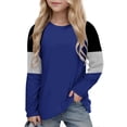 thumbnail image 5 of Chandails pour Filles à Blocs de Couleur Chandails à Manches Longues pour Filles Col Rond Chandails d'Été pour Filles 9-10 Ans Chandails pour Filles Tenue pour Fille, 5 of 5