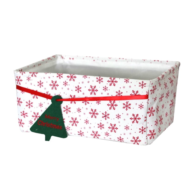 Bac de Rangement Cube, Cubes de Rangement en Tissu Panier de Rangement Panier de Bonbons de Noël Bac de Rangement de Noël Cubes de Rangement de Noël Bacs en Tissu de Noël Bacs de Rangement Cube, Bacs de Rangement pour Garde-Robe