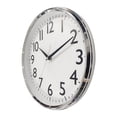 thumbnail image 2 of Hometrends Chrome Contemporary Wall Clock, 2 of 4