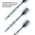 thumbnail image 2 of Viper Bobcat Nickel Plated Adjustable Soft Tip Darts w/ Green Rings, 16-19 Grams, 2 of 5