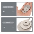 thumbnail image 4 of Shisuyan 9pcs Stainless Steel Plate Gong Targets Metal Target with Hole For Range Practice Ideal For Competition And Training Silver, 4 of 9