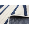 thumbnail image 3 of ECARPET Indoor/Outdoor for Balcony, Patio and Garden Arthur Blue, Ivory Rug, 3 of 9