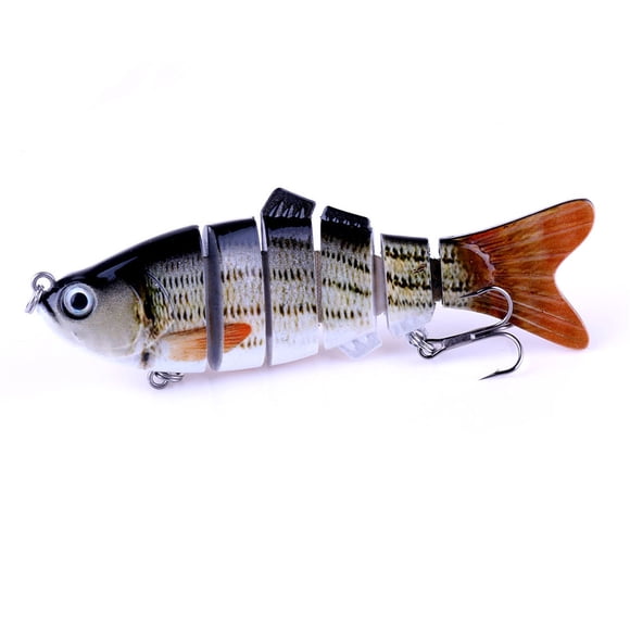 TIELUTT Swimbait à 6 Segments à Manivelle, Pêche Dure, Punch Shot, Rig N Bow, Rig Cowboy, Équipement de Canal