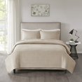 thumbnail image 2 of 510 Design Otto Ensemble de Courtepointe Réversible Douce 3 Pcs, Taille Lit Très Grand/Cal Très Grand, Kaki, 2 of 4