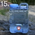 thumbnail image 3 of 15L Camping Water Storage Jug Water Carrier Water Tank Water Bottle Carrier with Faucet Water Container for BBQ Driving Drinking RV, 3 of 8