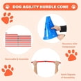 thumbnail image 2 of Yiwa Dog Agility Hurdle Cone Set, Dog Agility Training Equipment with 12 Agility Cones 6 Agility Rods 2 Rod Buckles, Dog Agility Course Set Puppy Obstacle Course Jump with Storage Bag for Outdoor, 2 of 5