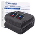 thumbnail image 1 of Westinghouse Electric Blanket King Size Super Cozy Soft Flannel 100"" x 90"" Heated Blanket with 10 Fast Heating Levels & 1-12 Auto-Off Machine Washable ETL&FCC Certification Charcoal, 1 of 5