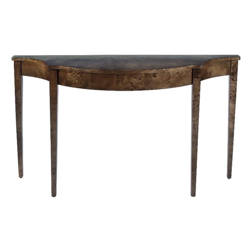 Butler Specialty Company Chester 54"W Demilune Traditional Console Table- Brown