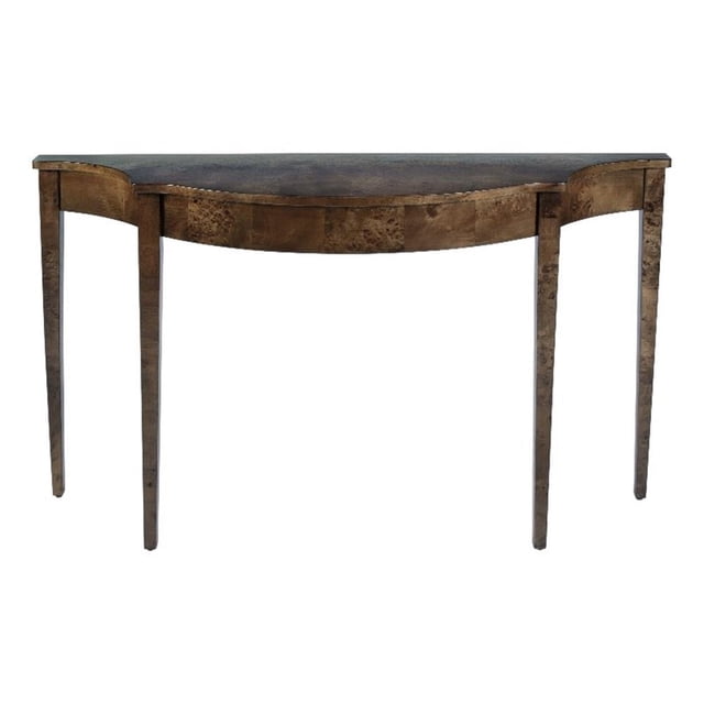 Butler Specialty Company Chester 54"W Demilune Traditional Console Table- Brown