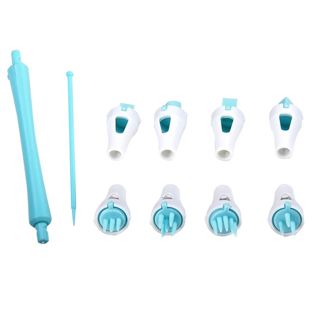 10PCS Fondant Ensemble d'Outils Moule à Gâteau Polyvalent Moule à Biscuits Outil de Sculpture de Fondant