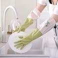 thumbnail image 1 of Tranfacy Home and Kitchen,Hot Pads for Kitchen,Cleaning Gloves Reusable Natural Rubber Dishwashing Gloves Non-slip Gloves for Kitchen and Home Parents, 1 of 4