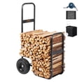 thumbnail image 1 of VEVOR Chariot à Bûches de Bois, Capacité de 250 Lb, Support de Rangement pour Bois Extérieur et Intérieur avec Roues en PU et Toile Imperméable, Chariot-Remorqueur en Acier Robuste, Transporteur de Bois pour Foyer, Brasero, Noir, 1 of 9