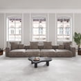 thumbnail image 3 of The Magic Home Canapé de Coin Convertible Modulable 4 Places en Velours Côtelé Brun,, 3 of 10