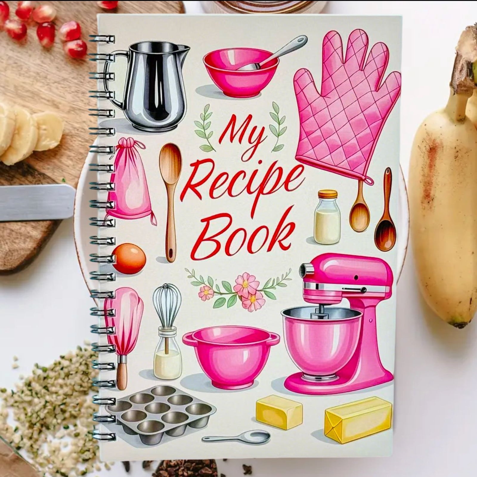 Fesfesfes Recipe Notebook Blank Cooking Journal with Durable Cover ...