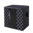 thumbnail image 1 of Storage Bags Large Blanket Clothes Organization Containers For Comforters Bedding Foldable Organizer With Reinforced Handle Clear Window Sturdy Zippers Christmas Storage Black, 1 of 8