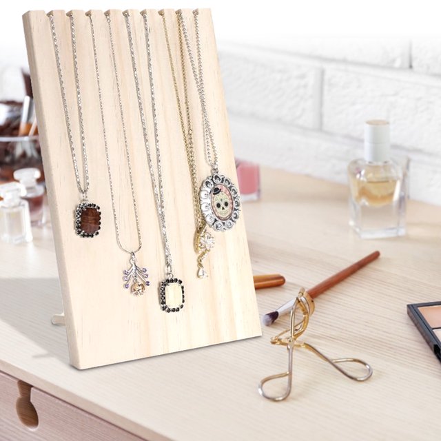 9 Fentes Bijoux Présentoir Support de Rangement Collier Porte Bracelet Organisateur Accessoire