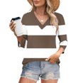 thumbnail image 2 of Fewfanhot Hauts pour Femmes Mode d'Automne Col en V Tenue de Bureau Décontractée Tunique Chandail Tenues, 2 of 9
