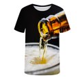 thumbnail image 5 of EQWLJWE Chemise d'Été For Men Men Casual Col Rond Pull Sleeve 3D Imprimé T-Shirt Imprimé Réaliste Shorts Sleeve Tops For Homme, 5 of 5