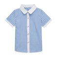 thumbnail image 1 of TopLLC Chemisier et Chemise à Manches Courtes à Col Rabattu Chemises pour Enfants Manches Courtes Graphique Uni Chemise Fine Décontractée pour Garçon de 3 à 11 Ans Chemise à Manches Courtes pour Enfants Blouse en Coton pour Enfants, 1 of 3