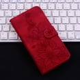 thumbnail image 5 of Compatible with Samsung Galaxy A02 Embossed Lily Wallet Case with Card Holder PU Leather Flip Cover, 5 of 5