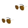 thumbnail image 2 of relayinert Fashionable Polarized Lens Small Square For Trendy Style Materials gold tea flake C5 2Set, 2 of 6